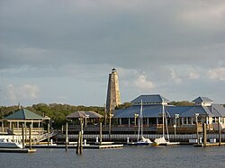 Bald Head Island Marina with Old Baldy
